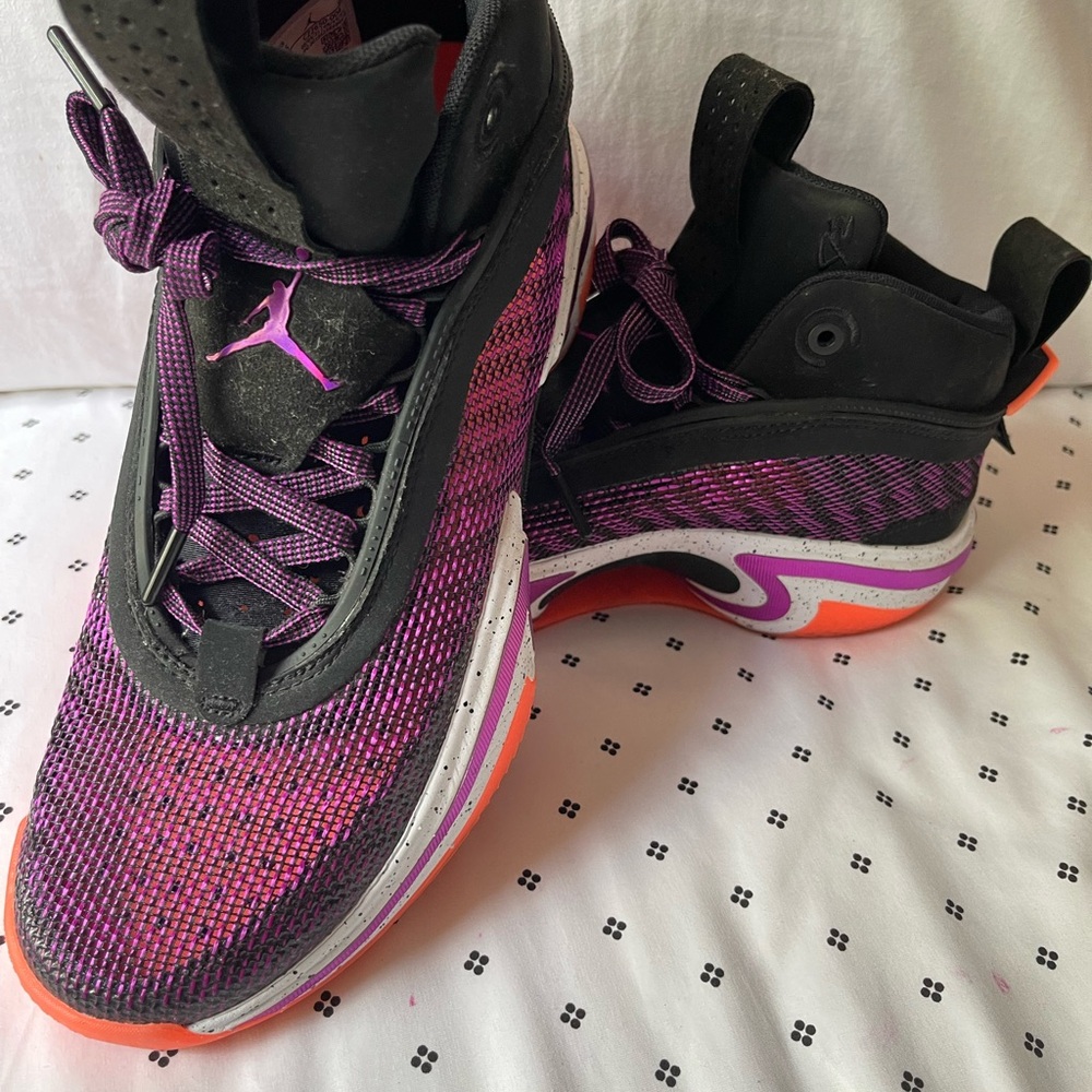 Air Jordan XXXVI Black/Hyper Violet | Size 10.5 Men / 12 Women | Use ones
